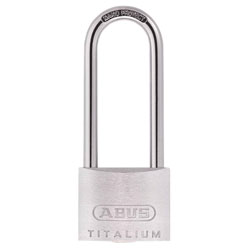 ABUS 54582 64TI/40mm TITALIUM™ Padlock 63mm Long Shackle Keyed Alike KA6411