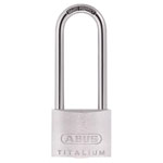 ABUS 54582 64TI/40mm TITALIUM™ Padlock 63mm Long Shackle Keyed Alike KA6411