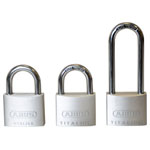 ABUS 56380 64TI/40mm TITALIUM™ Padlock Triple Pack (1 Long Shackle)