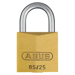 ABUS 02327 65/25mm Brass Padlock Keyed Alike 251