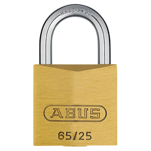 ABUS 03892 65/25mm Brass Padlock Keyed Alike 254