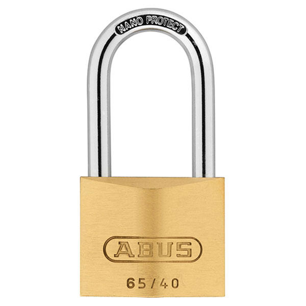  12012 65/40mm Brass Padlock 40mm Long Shackle Keyed Alike 6404