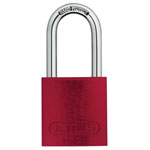 ABUS 45239 72/40mm Aluminium Padlock 40mm Long Shackle Red Keyed Alike TT0216262