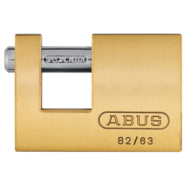  33695 82/63mm Monoblock Brass Shutter Padlock Carded