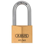 ABUS 02412 85/40mm Brass Padlock 40mm Long Shackle