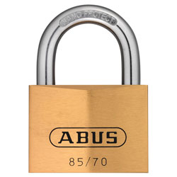 ABUS 02498 85/70mm Brass Padlock Keyed Alike 121