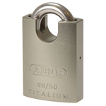 ABUS 56991 90RK/50mm TITALIUM™ Padlock Closed Shackle Keyed Alike 2745