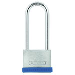 ABUS 80886 40mm Silver Rock™ 5 Padlock Long Shackle 63mm