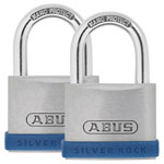 ABUS 80888 40mm Silver Rock™ 5 Padlock Twin Pack