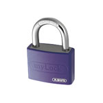 ABUS 50023 T65AL/40mm My Lock Aluminium Padlock Violet