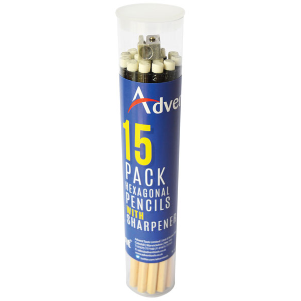 Click to view product details and reviews for Advent Aptub15 Hexagonal Hb Pencils And Sharpener Tub 15.