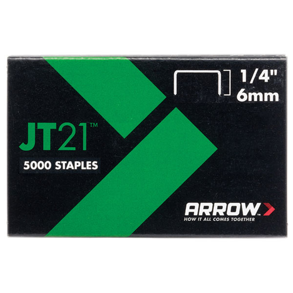  A214 JT21 T27 Staples 6mm (1/4in) Box 5000