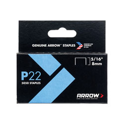 Arrow A225 P22 Staples 8mm ( 5/16in) Box 5050