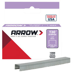 Arrow A304 T30 Staples 6mm (1/4in) Box 1000