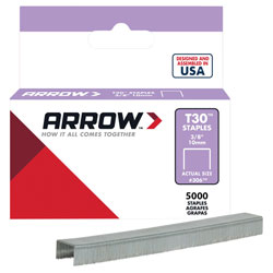 Arrow A306IP T30 Staples 306IP 10mm (3/8in) Box 5000