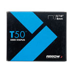 Arrow A505 T50 Staples 8mm (5/16in) Pack 5000 (4 x 1250)