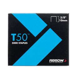 Arrow A506 T50 Staples 10mm (3/8in) Pack 5000 (4 x 1250)