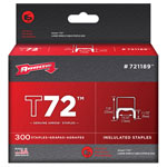 Arrow A721189 T72 Clear Insulated Staples 9 x 15mm Box 300