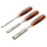 Bahco 424P-S3-EUR 424-P Bevel Edge Chisel Set, 3 Piece