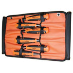 Bahco 424P-S6-ROLL 424-P Bevel Edge Chisel Set in Roll, 6 Piece