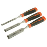 Bahco 434-S3-EUR Bevel Edge Chisel Set, 3 Piece