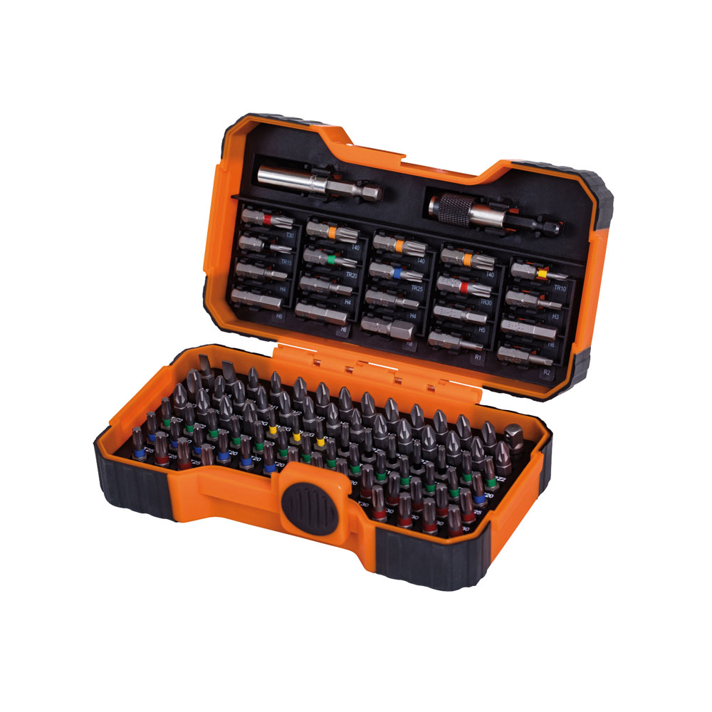 Bahco 59/S100BC Colour Coded Bit Set, 100 Piece | Rapid Electronics