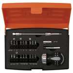 Bahco 808050S-22 Stubby Ratchet Screwdriver Set, 22 Piece
