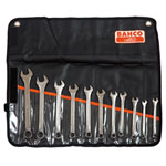 Bahco 111M/11T Chrome Polished Combination Spanner Set, 11 Piece