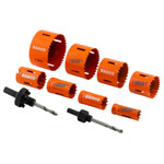Bahco 3834-PROMO-82 Electrician's Bi-Metal Holesaw Set, 10 Piece