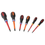 Bahco BE-9884S Mixed Insulated ERGO™ Screwdriver Set of 6 SL/PZ