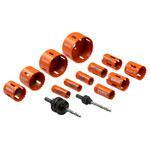 Bahco 3834-PROMO-122 Plumber's Bi-Metal Holesaw Set, 14 Piece