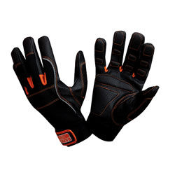 Bahco GL010-8 Power Tool Padded Palm Gloves - Medium (Size 8)