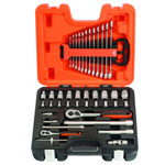 Bahco S410 Socket & Spanner Set of 41 Metric 1/4in & 1/2in Drive
