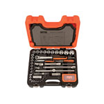 Bahco S95 1/4in & 1/2in Drive Socket & Mech Set of 95 Metric