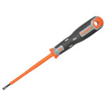 Bahco 033.040.100 Tekno+ VDE Screwdriver Slotted Tip 4.0mm x 100mm