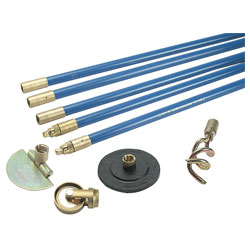 Bailey 1324 Lockfast 3/4in Drain Rod Set 4 Tools