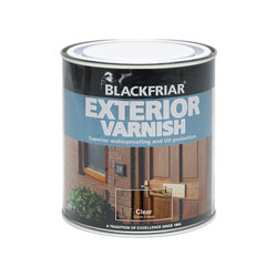 Blackfriar BF0090002E3 Exterior Varnish UV77 Clear Satin 500ml