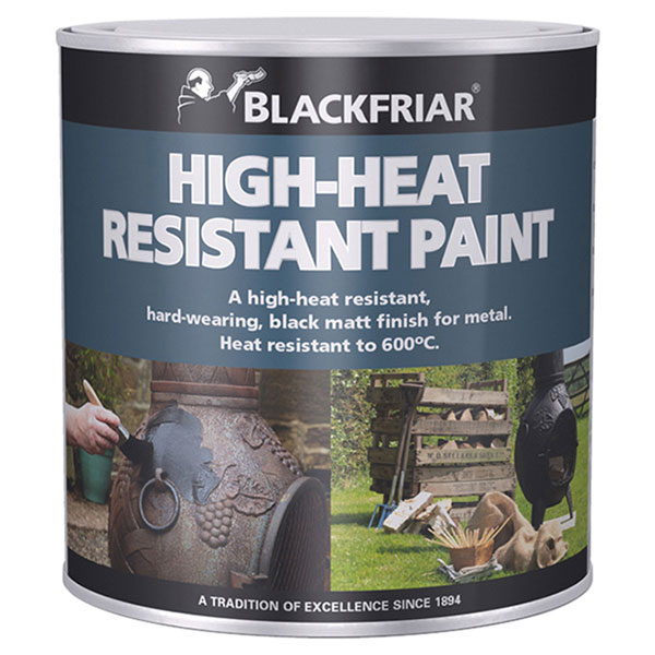Blackfriar BF0520004E1 High-Heat Resistant Paint Black 500ml