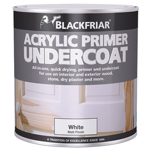  BF0380001D1 Quick Drying Acrylic Primer Undercoat White 1 litre