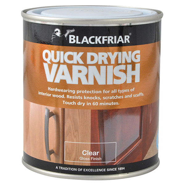  BF0270001E1 Quick Drying Duratough Interior Varnish Clear Gloss 500ml