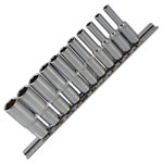 BlueSpot Tools 01540 Deep Socket Set of 11 Metric 1/4in Square Drive