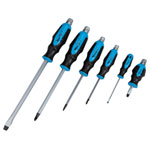 BlueSpot Tools 12068 Hex Bolster Screwdriver Set, 6 Piece SL/PH
