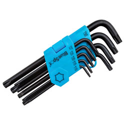 BlueSpot Tools 15305 Long Arm Ball End TORX Key Set of 9 (TX10-TX50)