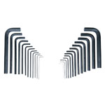 BlueSpot Tools 15307 Metric & Imperial Hexagon Key Pouch Set of 25