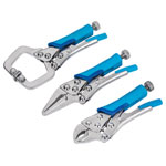 BlueSpot Tools 6528 Mini Locking Pliers Set, 3 Piece