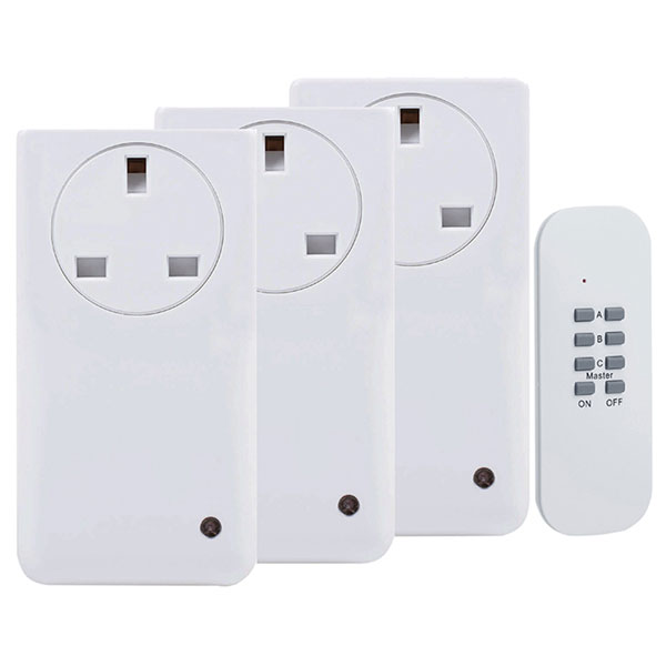 Byron Sf-500s 3uk Smarthome Remote Control Socket Kit 3 Piece 