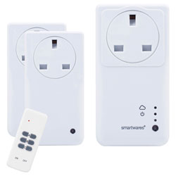 Byron SH5-SET-GW-UK SmartHome Remote Control WiFi Socket Set With App 3 Piece