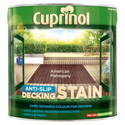 Cuprinol 5092615 Anti-Slip Decking Stain American Mahogany 2.5 litre