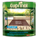 Cuprinol 5092615 Anti-Slip Decking Stain American Mahogany 2.5 litre