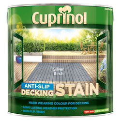 Cuprinol 5122406 Anti-Slip Decking Stain Silver Birch 2.5 litre